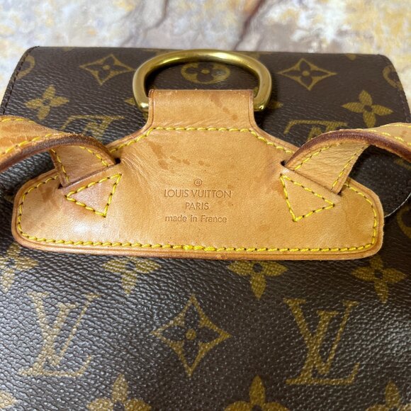Louis Vuitton Montsouris MM Monogram Canvas Backpack Brown M51137 - Picture 7 of 14